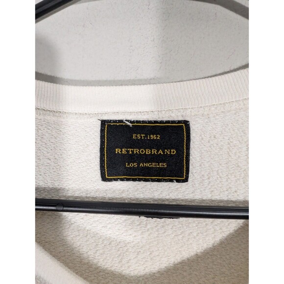 Free People Retro Brand Womens Beige Blondie Graphic Sweatshirt Sz M Oversized - Picture 3 of 9